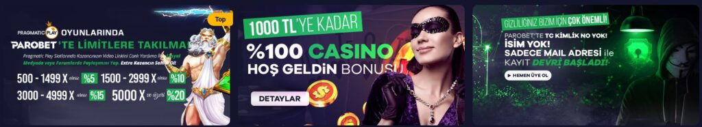 parobet kayıp bonusları